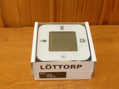 LÖTTORP 置き時計/温度計/アラーム/タイマー